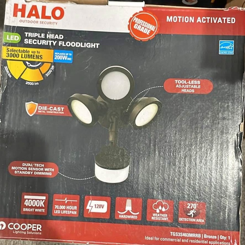 Halo LED Motion-Activated Security Light
